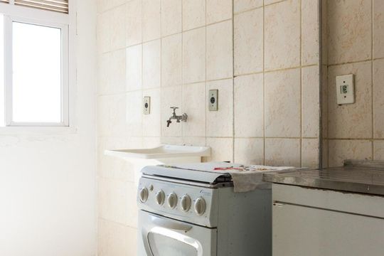 Cozinha - Fogão  de apartamento à venda com 2 quartos, 50m² em Brás, São Paulo