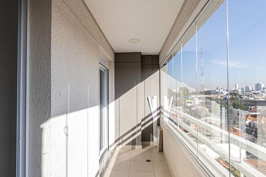 Varanda Sala de apartamento à venda com 1 quarto, 43m² em Tatuapé, São Paulo