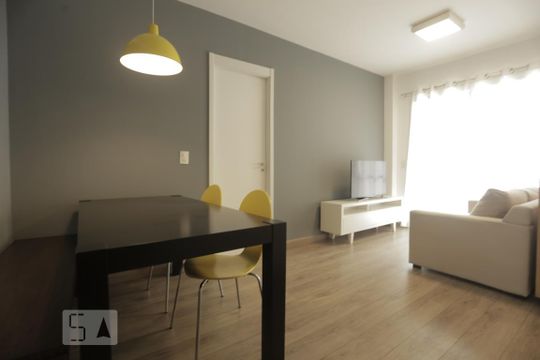 Sala de apartamento para alugar com 1 quarto, 47m² em Centro, São Paulo