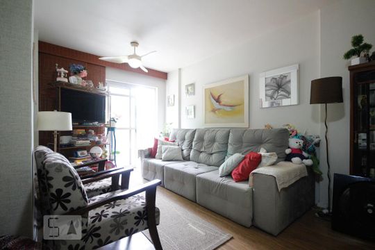 Sala de apartamento à venda com 3 quartos, 120m² em Barra da Tijuca, Rio de Janeiro