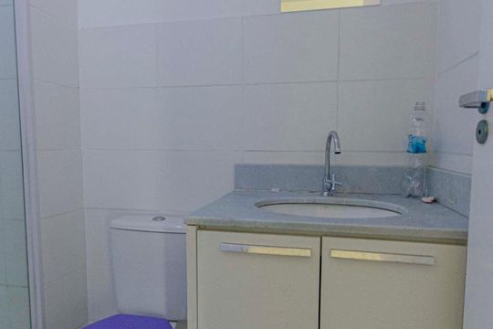 Banheiro de apartamento para alugar com 2 quartos, 55m² em São Cristóvão, Rio de Janeiro