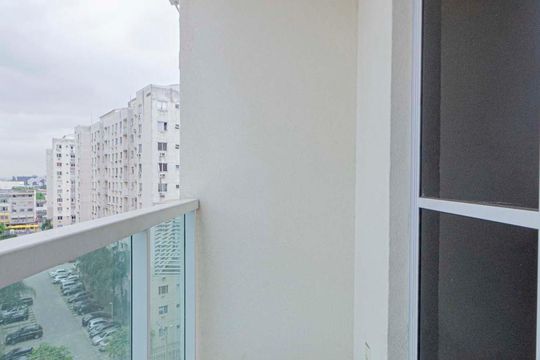 Varanda da Sala de apartamento para alugar com 2 quartos, 55m² em São Cristóvão, Rio de Janeiro