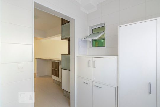 Área de Serviço de apartamento à venda com 3 quartos, 85m² em Vila Valparaíso, Santo André