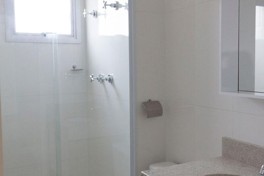 banheiro de apartamento à venda com 2 quartos, 57m² em Vila Ede, São Paulo
