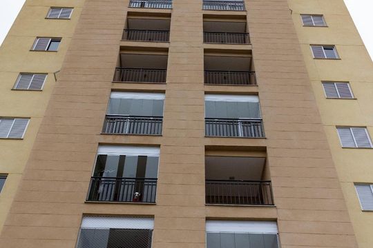 fachada predio  de apartamento à venda com 2 quartos, 57m² em Vila Ede, São Paulo