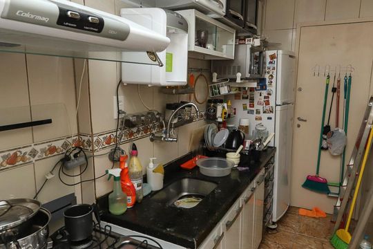 Cozinha de apartamento à venda com 3 quartos, 55m² em Engenho Novo, Rio de Janeiro