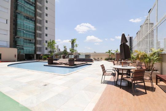 Área comum - Piscina de apartamento à venda com 2 quartos, 75m² em Setor Bueno, Goiânia