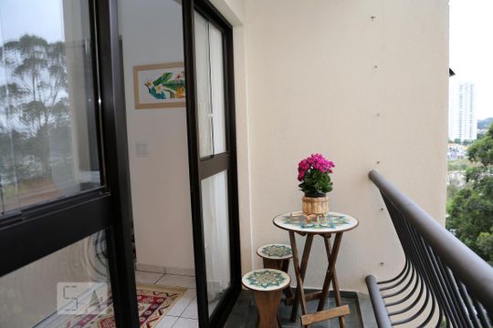 Varanda da Sala de apartamento à venda com 2 quartos, 74m² em Vila Sônia do Taboão, Taboão da Serra