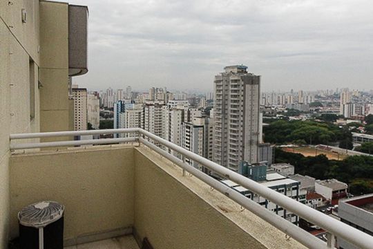 Varanda suite 02 de apartamento à venda com 3 quartos, 119m² em Vila Gomes Cardim, São Paulo