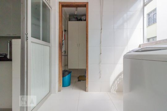 Área de Serviço de apartamento à venda com 3 quartos, 100m² em Coração Eucarístico, Belo Horizonte