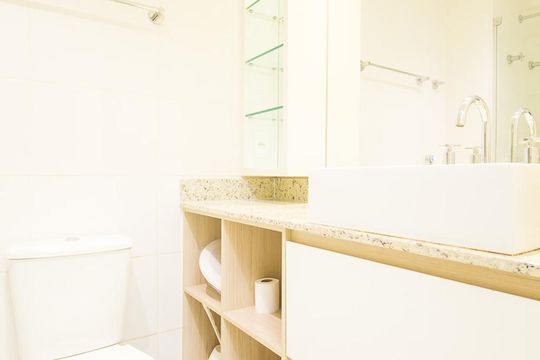 Banheiro de kitnet/studio à venda com 1 quarto, 36m² em Setor Noroeste, Brasília