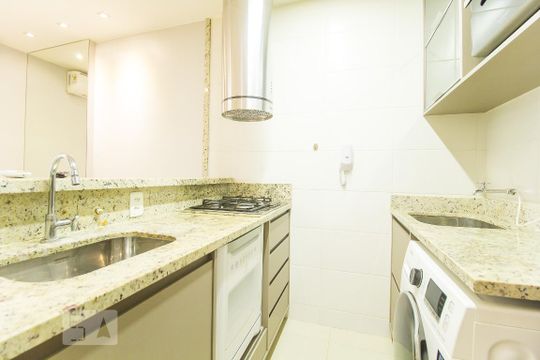 Cozinha de kitnet/studio à venda com 1 quarto, 36m² em Setor Noroeste, Brasília