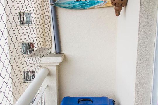 Varanda da Sala de apartamento à venda com 3 quartos, 65m² em Centro, Diadema