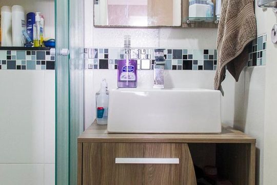 Banheiro do Quarto 2 de apartamento à venda com 3 quartos, 65m² em Centro, Diadema