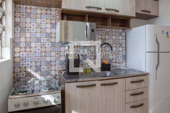 Cozinha e Área de Serviço de apartamento à venda com 2 quartos, 56m² em Água Branca, São Paulo