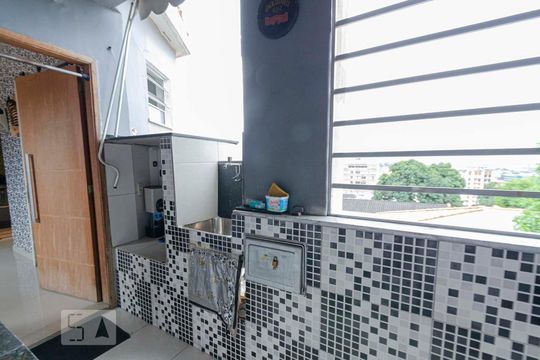 Área de Serviço de kitnet/studio para alugar com 1 quarto, 25m² em Estácio, Rio de Janeiro