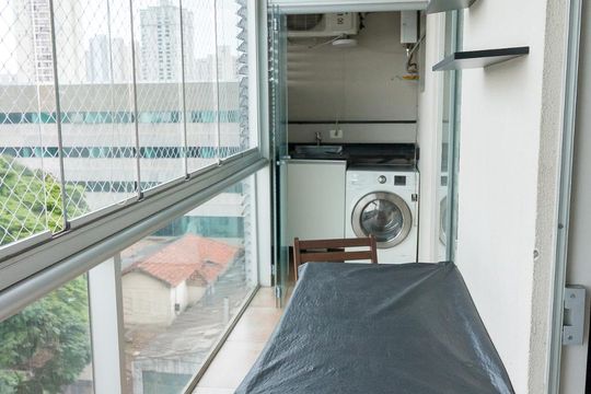Varanda de kitnet/studio para alugar com 1 quarto, 36m² em Vila Augusta, Guarulhos