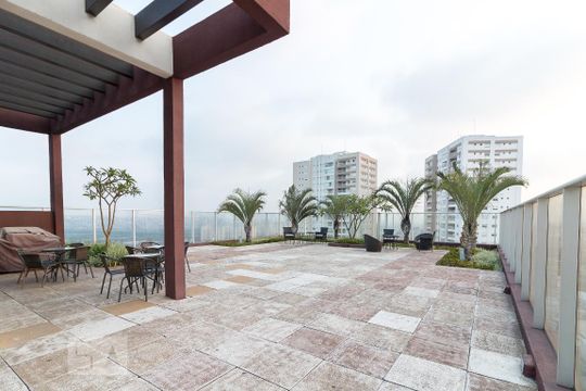 Área comum da cobertura de kitnet/studio para alugar com 1 quarto, 36m² em Vila Augusta, Guarulhos