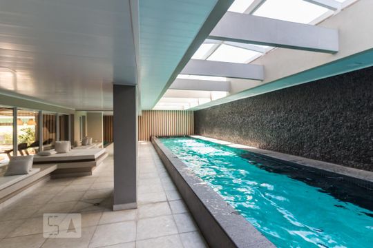 Área comum - Piscina de kitnet/studio para alugar com 1 quarto, 47m² em Parque Industrial Tomas Edson, São Paulo