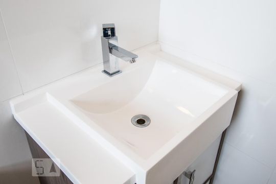 Banheiro de kitnet/studio à venda com 1 quarto, 34m² em Centro, São Paulo