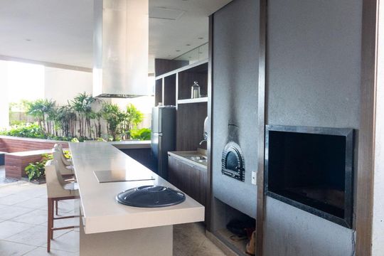 Churrasqueira de apartamento para alugar com 1 quarto, 55m² em Vila Gertrudes, São Paulo