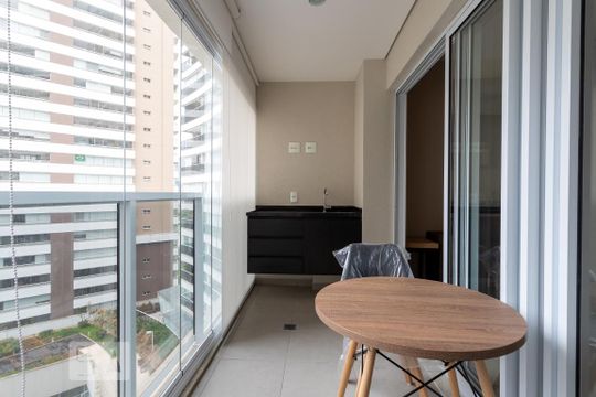 Varanda de apartamento para alugar com 1 quarto, 55m² em Vila Gertrudes, São Paulo