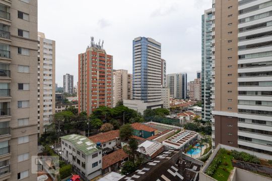 Vista da Varanda de apartamento para alugar com 1 quarto, 55m² em Vila Gertrudes, São Paulo