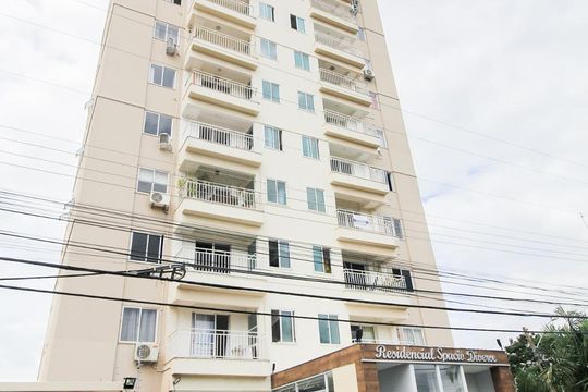 Fachada do Condomínio de apartamento para alugar com 2 quartos, 57m² em Pq. Amazônia, Goiânia