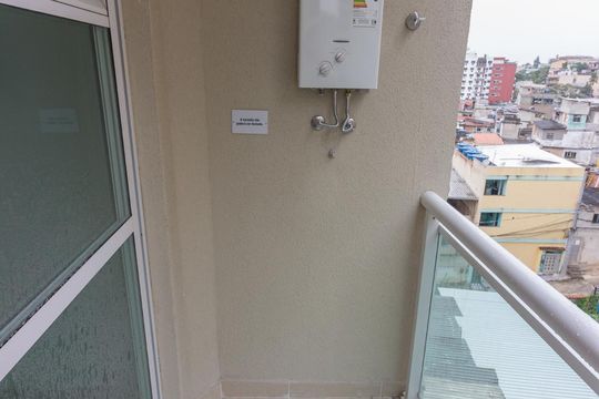 Varanda da Sala de apartamento à venda com 1 quarto, 40m² em Taquara, Rio de Janeiro