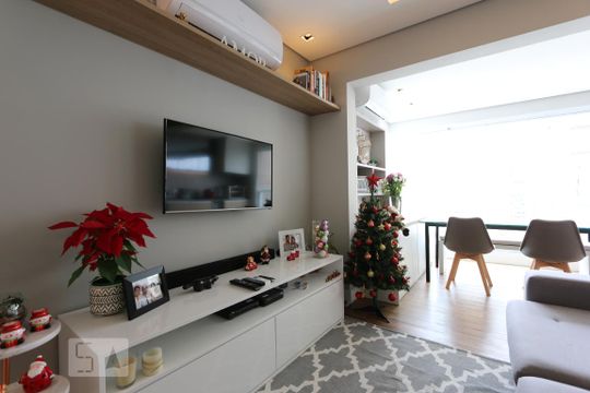 sala de apartamento para alugar com 2 quartos, 71m² em Jardim Fonte do Morumbi, São Paulo