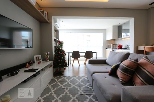 sala de apartamento para alugar com 2 quartos, 71m² em Jardim Fonte do Morumbi, São Paulo