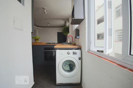 Área de Serviço de apartamento para alugar com 2 quartos, 70m² em Santa Efigênia, São Paulo