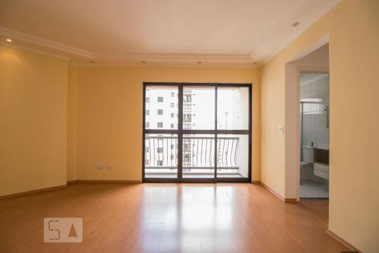 Sala e Sacada de apartamento à venda com 2 quartos, 63m² em Chácara Agrindus, Taboão da Serra