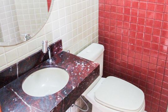 Lavabo de apartamento à venda com 3 quartos, 110m² em St. Pedro Ludovico, Goiânia