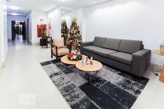 Hall de entrada do prédio de apartamento à venda com 3 quartos, 110m² em St. Pedro Ludovico, Goiânia