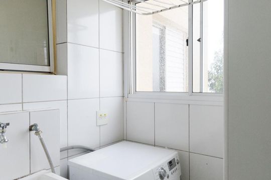 Área de serviço de apartamento para alugar com 2 quartos, 60m² em Baeta Neves, São Bernardo do Campo