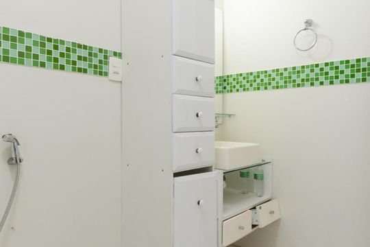 Banheiro de apartamento para alugar com 2 quartos, 70m² em Centro, São Bernardo do Campo