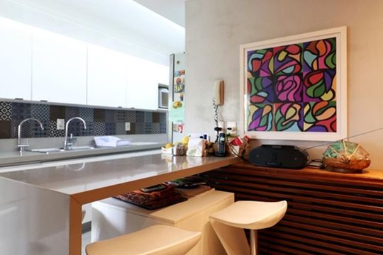 Cozinha de apartamento para alugar com 3 quartos, 163m² em Barra da Tijuca, Rio de Janeiro