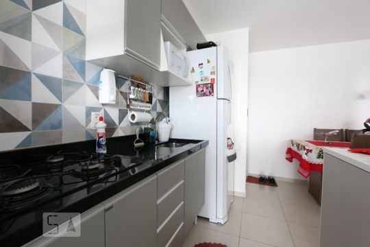 cozinha de apartamento à venda com 1 quarto, 44m² em Vila Andrade, São Paulo