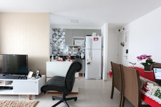 sala de apartamento para alugar com 1 quarto, 44m² em Vila Andrade, São Paulo
