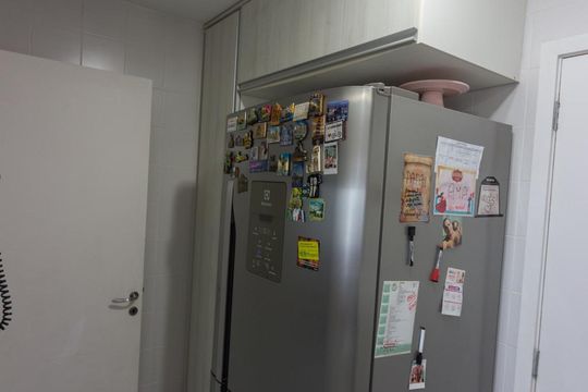 Cozinha - Armários de apartamento à venda com 4 quartos, 150m² em Barra da Tijuca, Rio de Janeiro