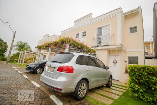 Fachada de casa de condomínio para alugar com 3 quartos, 90m² em Bairro das Palmeiras, Campinas