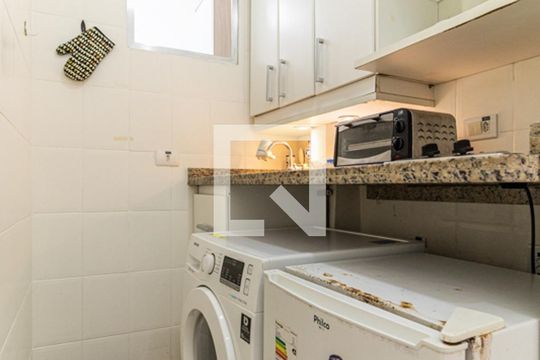 Cozinha - Frigobar de kitnet/studio à venda com 1 quarto, 30m² em Higienópolis, São Paulo