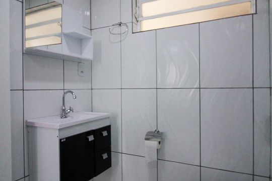 Banheiro de apartamento à venda com 1 quarto, 42m² em Campos Elíseos, São Paulo
