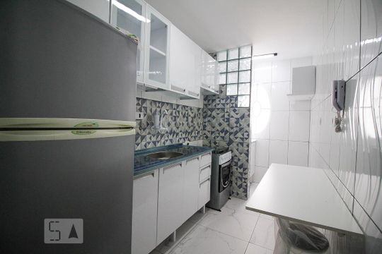 Cozinha de apartamento à venda com 1 quarto, 42m² em Campos Elíseos, São Paulo
