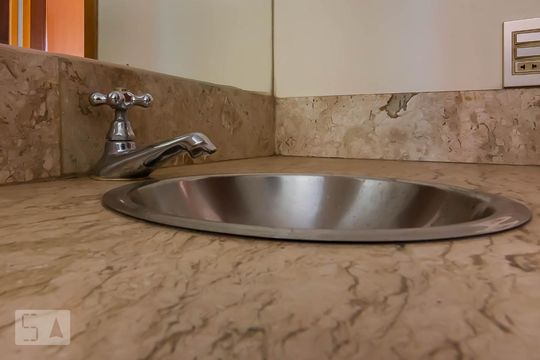 Torneira Banheiro Social de apartamento para alugar com 3 quartos, 200m² em Santo Antônio, Belo Horizonte