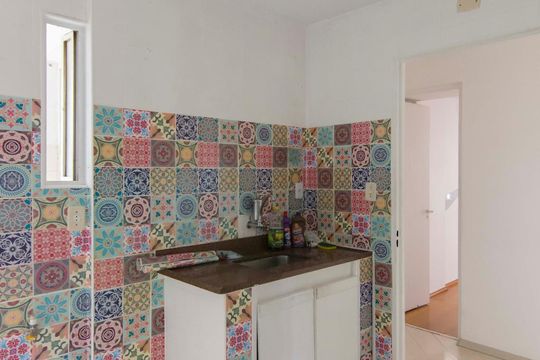 Cozinha de apartamento à venda com 2 quartos, 67m² em Moinho Velho, São Paulo