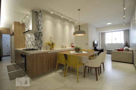 Sala de apartamento à venda com 2 quartos, 73m² em Sul (Águas Claras), Brasília