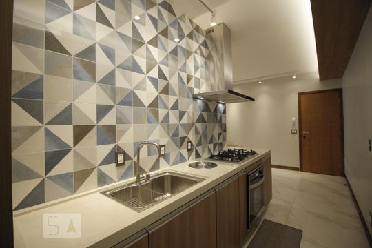 Cozinha de apartamento à venda com 2 quartos, 73m² em Sul (Águas Claras), Brasília