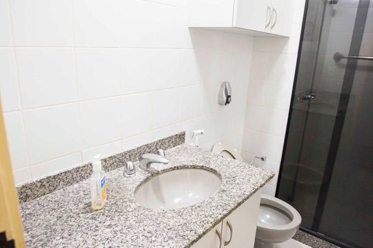 banheiro social de apartamento para alugar com 2 quartos, 100m² em Tijuca, Rio de Janeiro